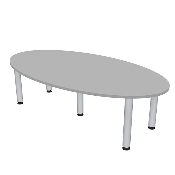 45.25 in W, 84 in L, 29 in H, Engineered Wood Top, Grey